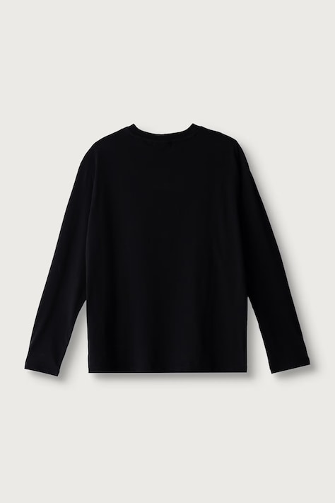 Napapijri Tričko s dlhým rukávom detské bavlnené S-NEW BOX LOGO LS čierne NP0A8B3N9411