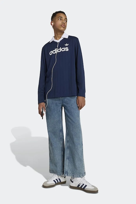 adidas Originals лонгслів дитячий — AW26-BUKZZP, темно-синій — фото 8