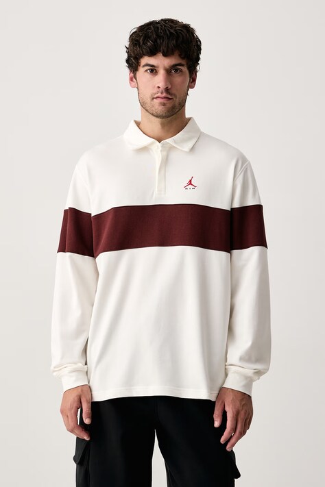 Jordan Longsleeve męski z bawełną Brooklyn beżowy IO2450.133