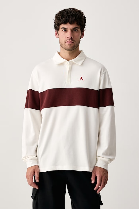 Jordan Longsleeve męski z bawełną Brooklyn beżowy IO2450.133