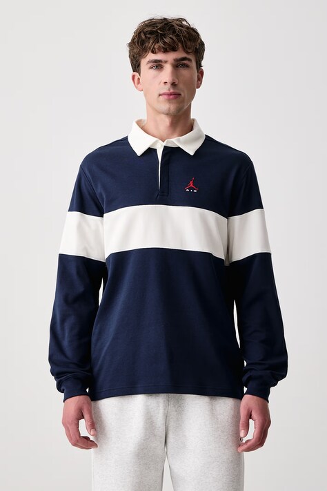 Jordan Polo męskie z bawełną Brooklyn granatowe IO2450.419