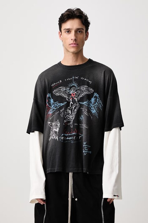 Represent Longsleeve męski z bawełną czarny MLM3626