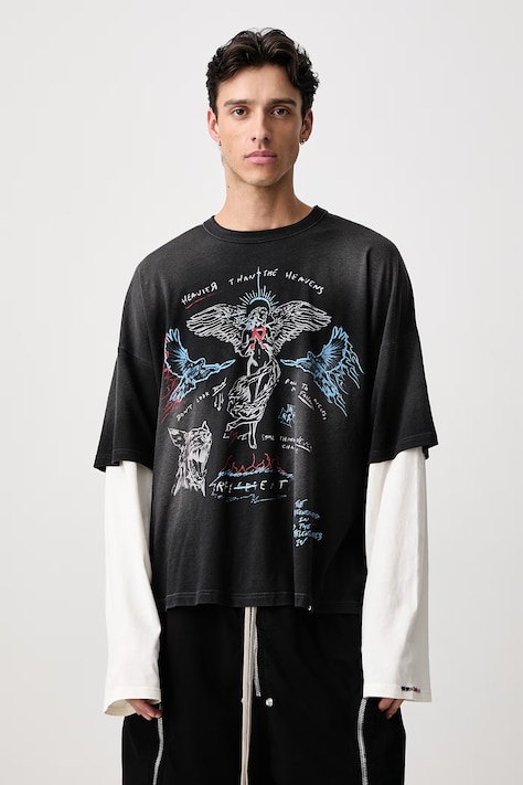 Represent Longsleeve męski z bawełną czarny MLM3626