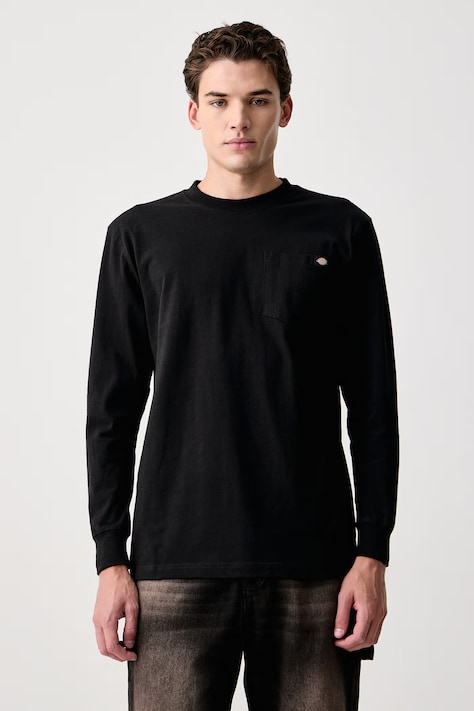 Dickies Longsleeve męski bawełniany czarny DK0WL450BLK1
