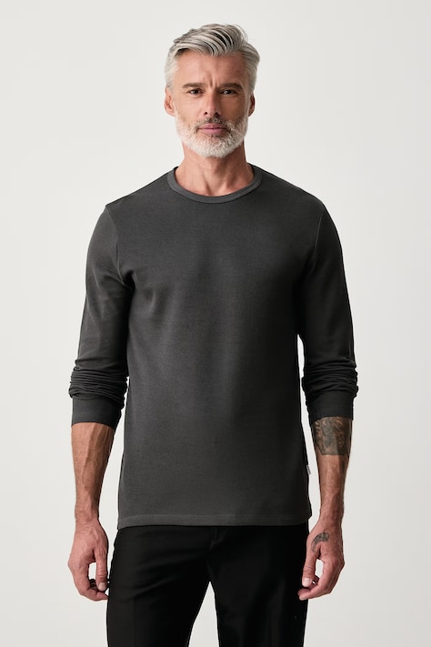 Lindbergh Longsleeve męski bawełniany szary 30.403021