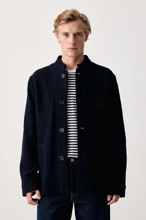 rag & bone Longsleeve męski bawełniany niebieski RF0C26FT2TM