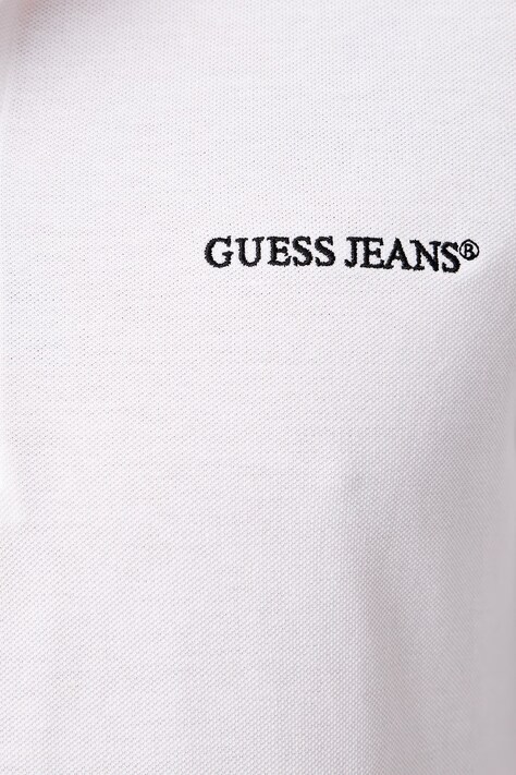 Guess Jeans лонгслів чоловічий бавовняний — AW26-BUMZS5, білий — фото 5