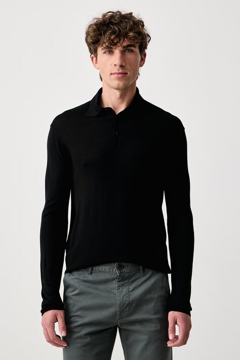 Guess Sweter męski wełniany NASSER czarny M6BR41 Z1588