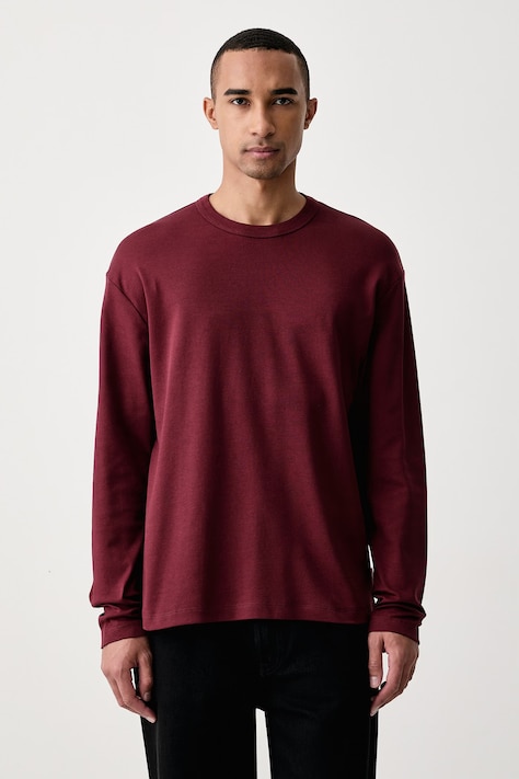 Marc O'Polo Longsleeve męski bawełniany bordowy 5000017100