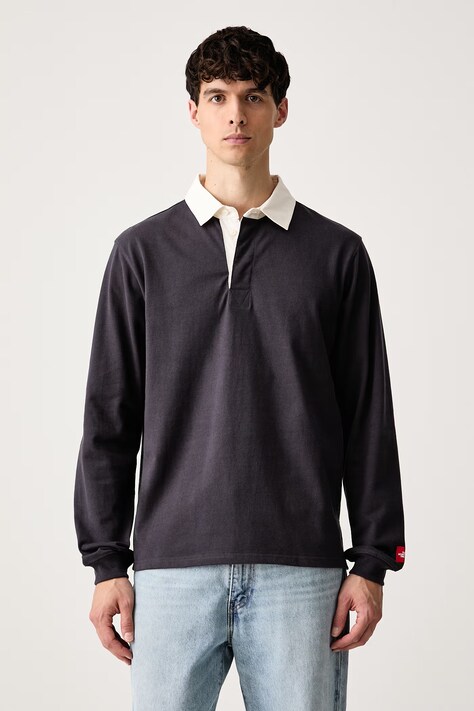 The North Face Longsleeve męski bawełniany RedBox szary NF0A8HDW0SA1