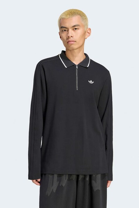 adidas Originals Polo męskie z bawełną czarne KE4133