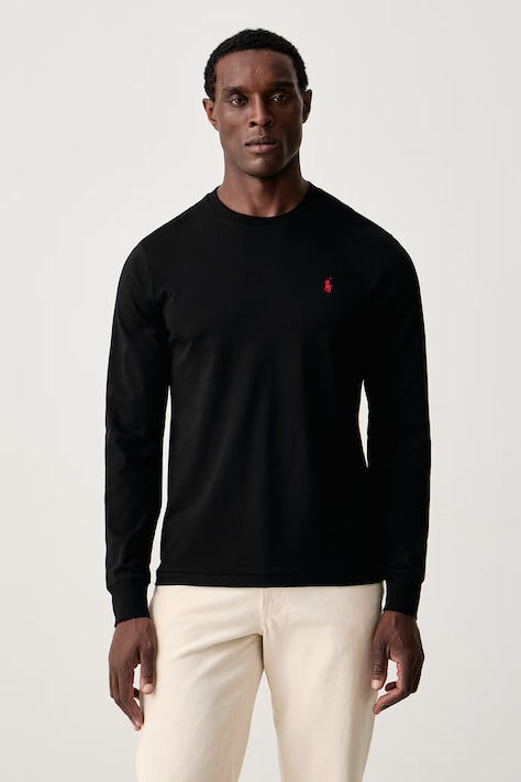 Polo Ralph Lauren Longsleeve męski bawełniany czarny 710671468