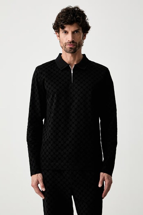 Joop! longsleeve męski bawełniany czarny 30105525