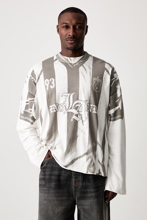 Represent longsleeve męski z bawełną beżowy MLM101219