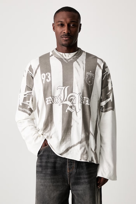 Represent longsleeve męski z bawełną beżowy MLM101219