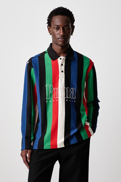 Puma Longsleeve męski bawełniany MEMORY LANE Rugby multicolor 637538