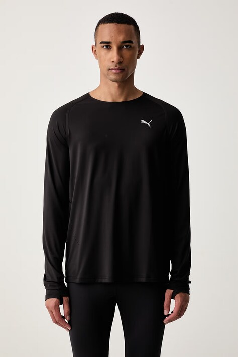 Puma longsleeve do biegania męski Cloudspun czarny 526628