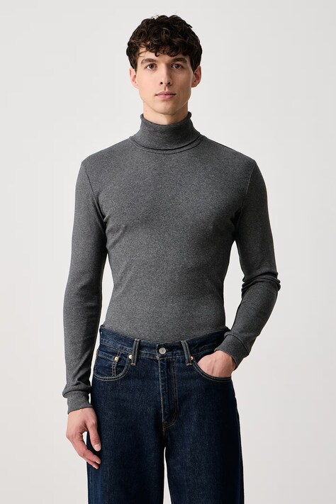Marc O'Polo Longsleeve męski bawełniany szary 5000011648