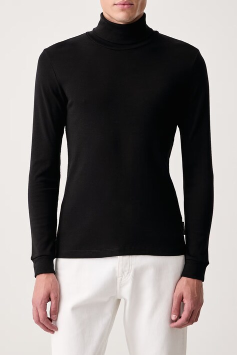 Marc O'Polo Longsleeve męski bawełniany czarny 5000011648