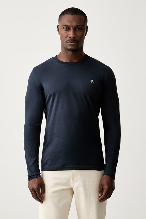 Marc O'Polo longsleeve męski bawełniany 2-pack granatowy 5000010330