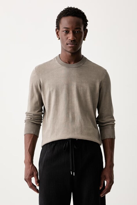 Rag & Bone sweter męski bawełniany beżowy RH9926P6MCO