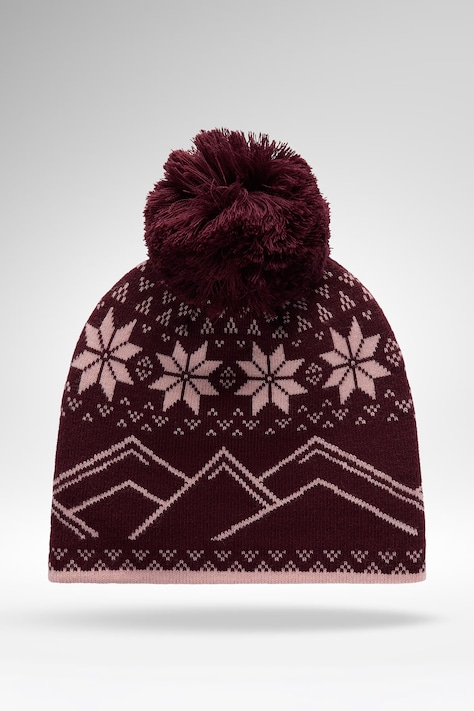 Rossignol Czapka z pomponem dziecięca OM BEANIE fioletowa RLOYP02