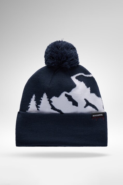 Rossignol Czapka z pomponem dziecięca OM BEANIE granatowa RLOYP02