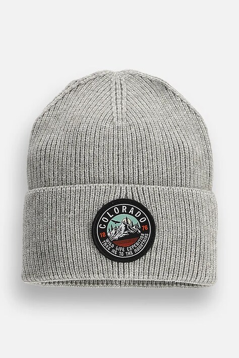 Coccodrillo Czapka beanie dziecięca szara ACCESSORIES WINTER BOY