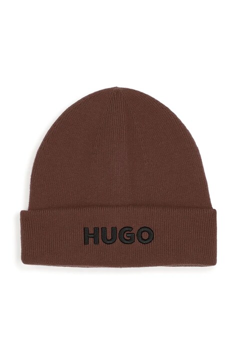 HUGO Czapka dziecięca brązowa G01315