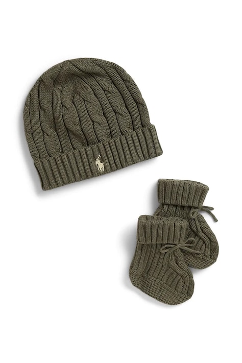 Polo Ralph Lauren set dojčenský bavlnený zelený 320P01426506