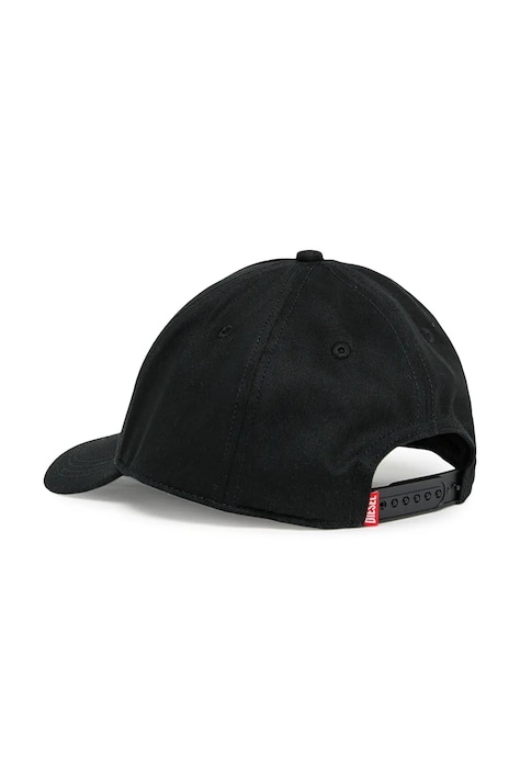 Diesel Шапка с козирка за деца от памук FLIMO HAT черна J03129