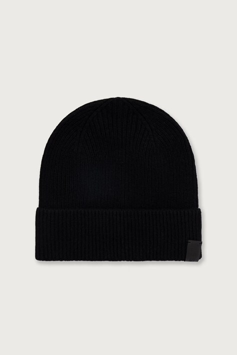LE SH KA headwear Czapka beanie damska kaszmirowa Black Cashmere Hat czarna BlackCashmereHat