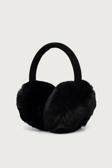 U.S. Polo Assn. Fülvédő Faux Fur and Suede fekete WUP2764