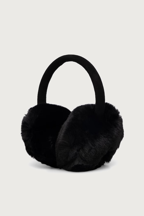U.S. Polo Assn. Fülvédő Faux Fur and Suede fekete WUP2764