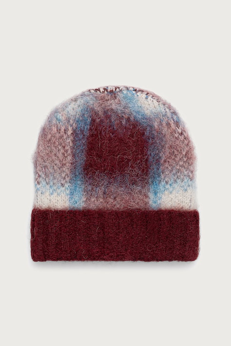 The Ragged Priest Czapka beanie damska z dodatkiem wełny bordowa RPAW261093AC