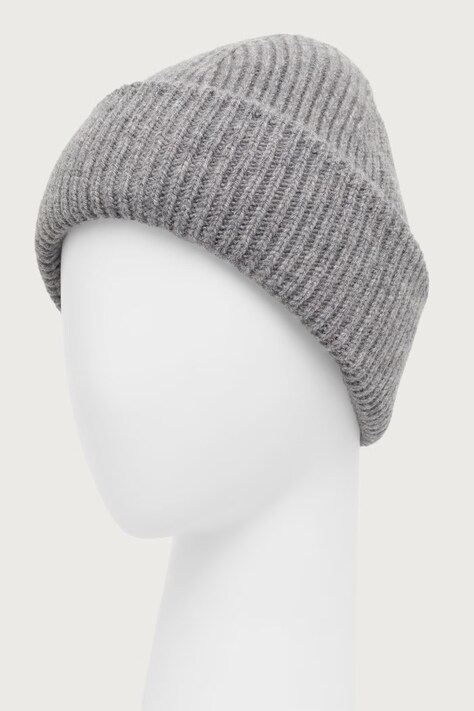 Cloimh Czapka beanie damska wełniana szara FW26.SWCBH