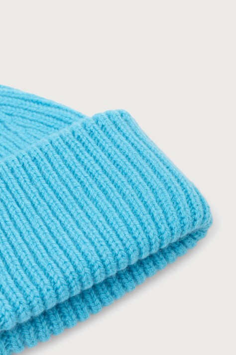 Cloimh Czapka beanie damska wełniana niebieska FW26.SWCBH