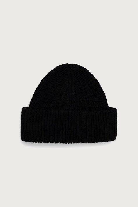 Cloimh Czapka beanie damska wełniana czarna FW26.SWCBH