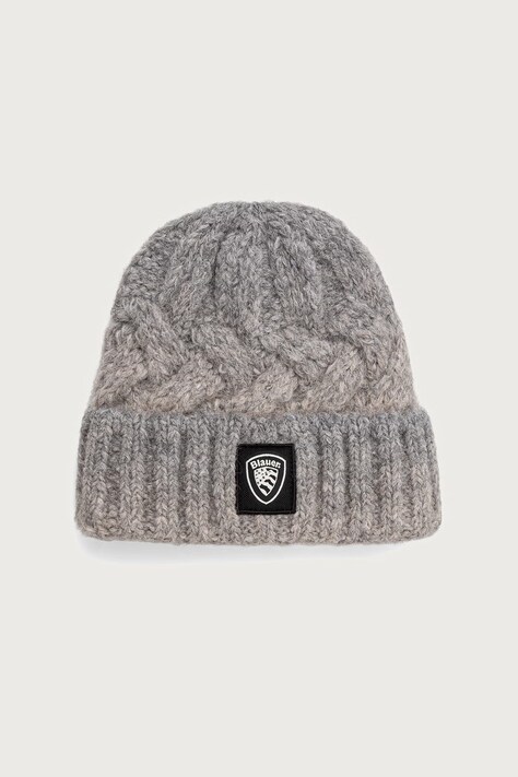 Blauer Czapka damska z wełną szara BLDA05566