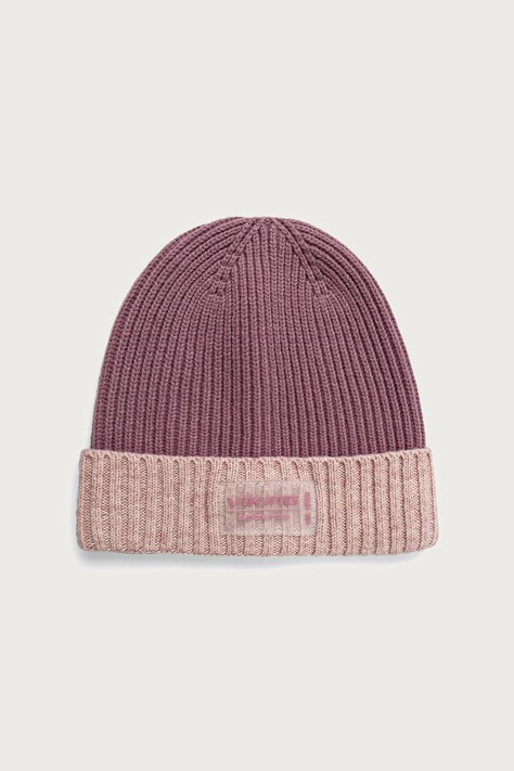 Viking Czapka beanie damska z dodatkiem wełny Brim Life Style różowa 210/28/2118