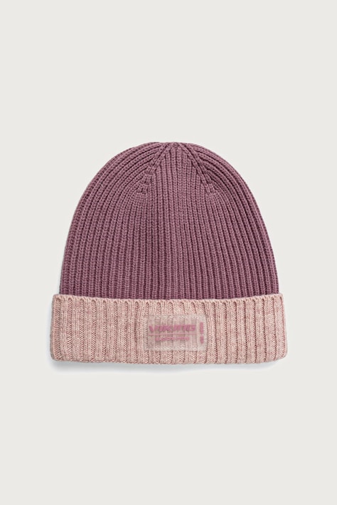 Viking Czapka beanie damska z dodatkiem wełny Brim Life Style różowa 210/28/2118