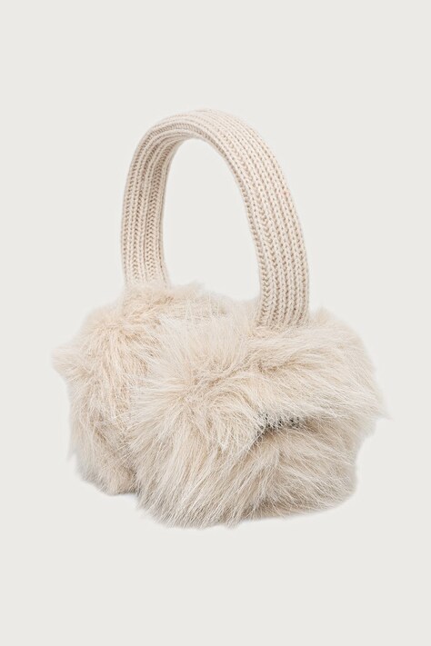Juicy Couture Naušnjaci za žene FAUX FUR bež JCAVA226707