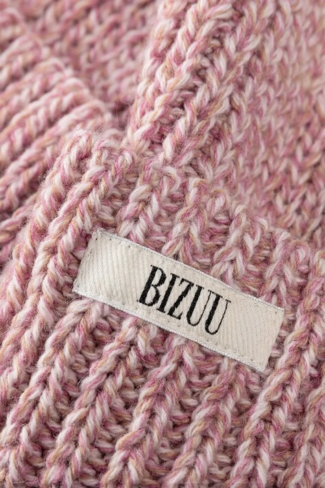 BIZUU Czapka beanie damska z dodatkiem wełny BALBI różowa BALBI RÓŻOWA