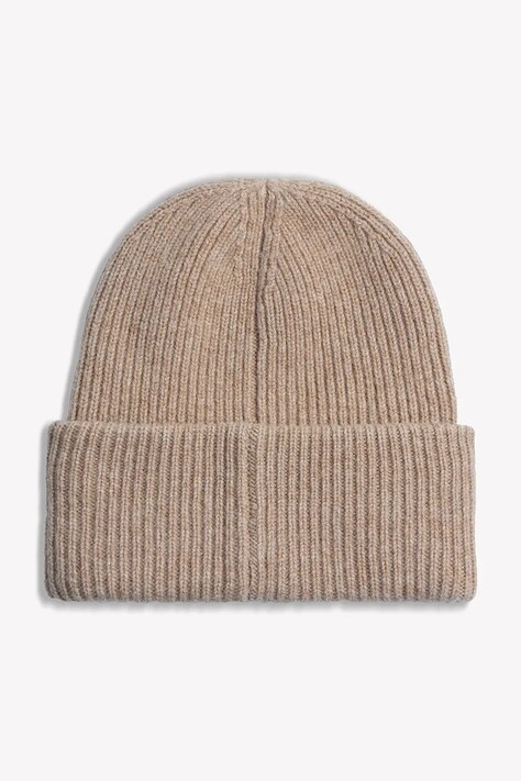 BIZUU Czapka beanie damska wełniana MOYE beżowa MOYE