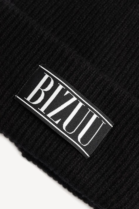 BIZUU Czapka beanie damska wełniana MOYE czarna MOYE CZARNY