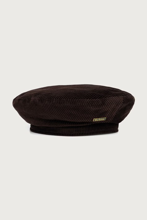 Barbour Beret damski sztruksowy brązowy LHA0661