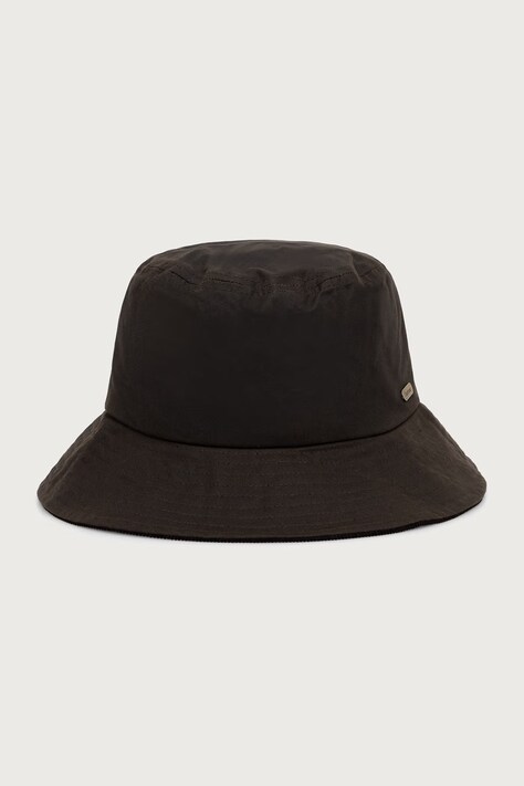 Barbour Kapelusz bucket damski bawełniany zielony LHA0659
