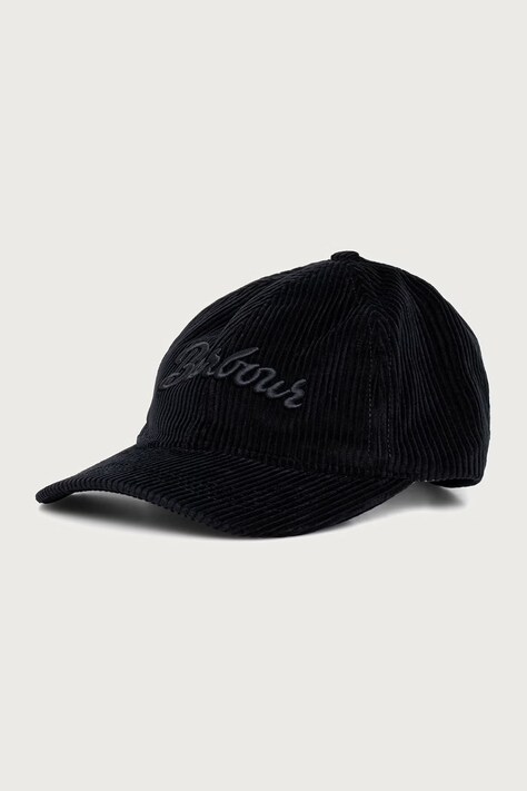 Barbour Czapka z daszkiem damska bawełniana granatowa LHA0653