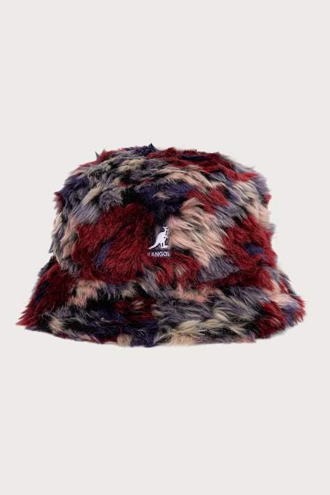 Kangol Kapelusz bucket damski FAUX FUR BUCKET bordowy K4370.PM521