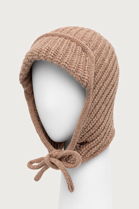 Kangol Czapka uszatka damska z dodatkiem wełny TRAPPER MIXED brązowa K3858.WT216